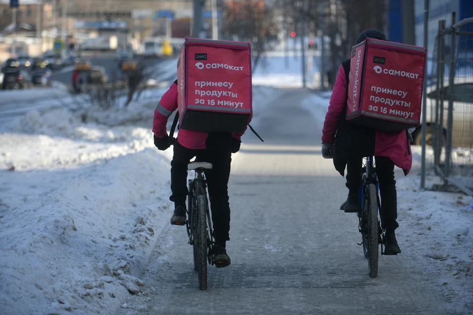 Велокурьеры партнеры Самоката